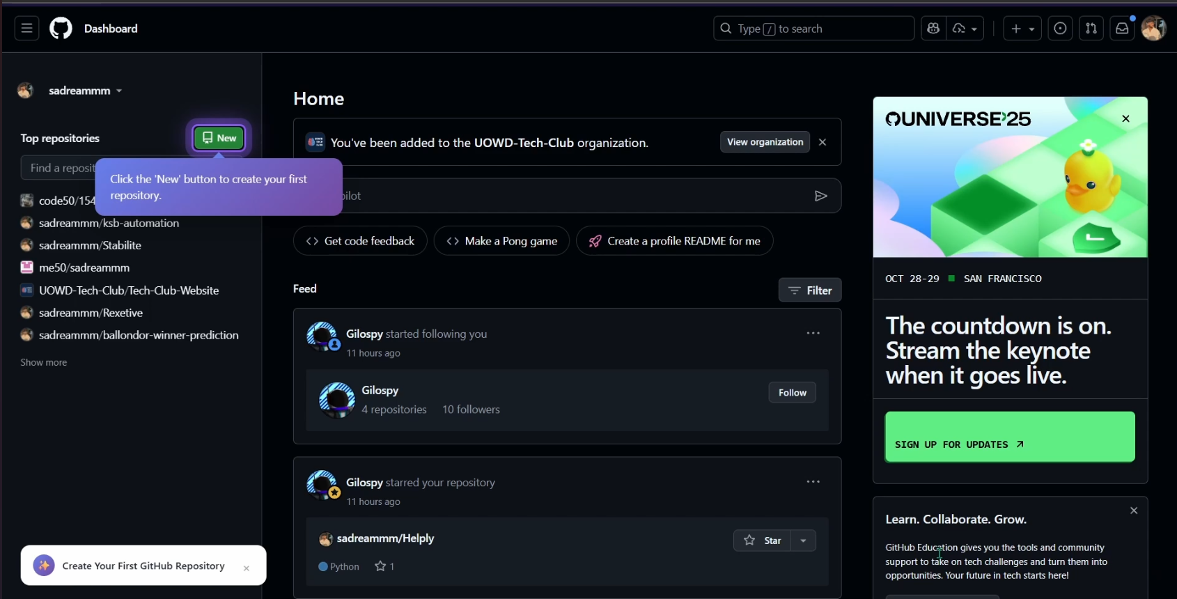 Day 1 Interface